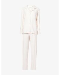 THE NAP CO - Ribbed Long-Sleeve Modal-Jersey Pyjama Set - Lyst