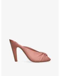 Chloé - Suzie Leather Heeled Mules - Lyst