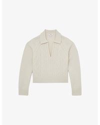 Reiss - Lissy Cable-Knit Wool And Cashmere-Blend Jumper - Lyst