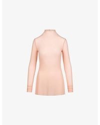 Skims - Milky Sheer Mock-Neck Jersey Tunic Top - Lyst