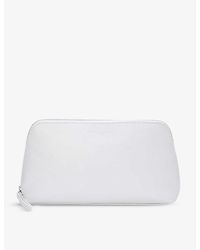 The White Company - The Company Logo-embossed Leather Make-up Bag - Lyst