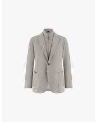 BOGGI - Regular-Fit Wool Sweatshirt Jacket - Lyst