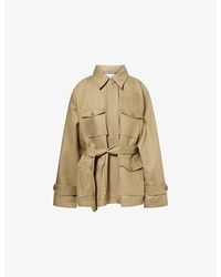Frankie Shop - Kelia Padded Woven Utility Jacket - Lyst