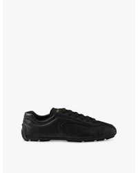 Prada - Montecarlo Re-Edition 2005 Antiqued Leather Low-Top Trainers - Lyst