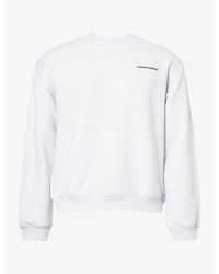 The Couture Club - Micro Copyright Logo-Print Cotton Sweatshirt - Lyst