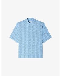 Sandro - Link-Print Relaxed-Fit Woven Shirt - Lyst