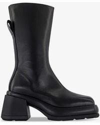 Miista - Cassia Square-toe Leather Ankle Boots - Lyst