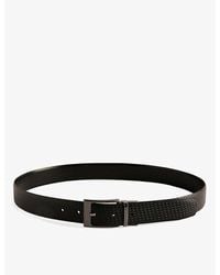 Ted Baker - Waide Woven-texture Leather Belt - Lyst