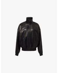 Acne Studios - Lemmy Collared Leather Jacket - Lyst