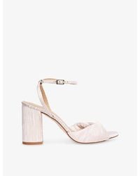 LK Bennett - Lilth Woven Heeled Sandals - Lyst