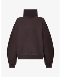 Agolde - Jenning High-Neck Cotton Sweatshirt - Lyst