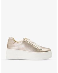 Dune - Episode Flatform Leather Trainers - Lyst