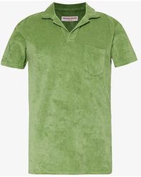 Orlebar Brown - Short-sleeve Terry-towelling Organic-cotton Polo Shirt - Lyst