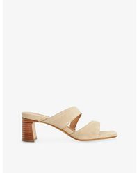 Dune - Jaeda Heeled Suede Sandals - Lyst