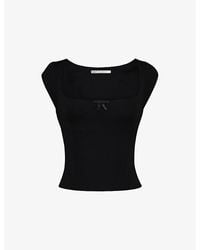 House Of Cb - The Cap Sleeve Corset Jersey Top Xs (A-C Cup) - Lyst