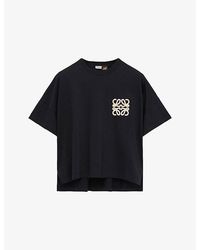 Loewe - X Paula's Ibiza Anagram-Appliqué Boxy-Fit Cotton-Jersey T-Shirt - Lyst