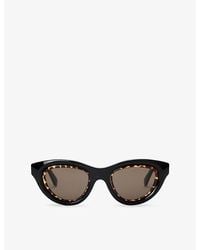 Loewe - Cat Eye Mini Anagram Acetate Sunglasses - Lyst