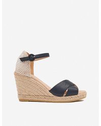 LK Bennett - Angele Woven Leather Wedge Espadrilles - Lyst