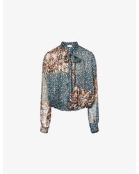 Dries Van Noten - Cenvy Semi-Sheer Silk Shirt - Lyst