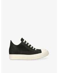 Rick Owens - Low Lace-Up Leather Trainers - Lyst
