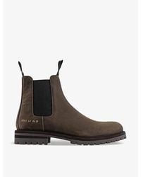 Common Projects - Winter Elasticated-panel Suede Chelsea Ankle Boots - Lyst