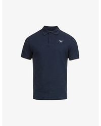 Barbour - Crest-Embroidered Regular-Fit Cotton-Piqué Polo Shirt - Lyst