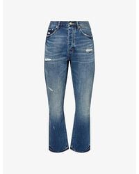 Purple Brand - Brand-Patch Straight-Leg Denim Jeans - Lyst