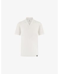 BOGGI - Camp-Collar Regular-Fit Lyocell-Blend Polo Shirt - Lyst
