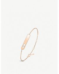 Messika - My First 18ct Rose-gold And Diamond Bracelet - Lyst