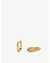 Missoma - Claw Huggies 18Ct-Plated Brass Hoop Earrings - Lyst