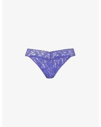 Hanky Panky - Signature Lace Floral-pattern Lace Thong - Lyst