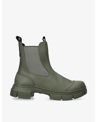 Ganni - City Recycled Rubber-Blend Chelsea Boots - Lyst
