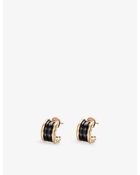 BVLGARI - B.Zero1 18Ct Rose- And-Ceramic Earrings - Lyst