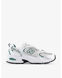 New Balance - Mr530 Logo-Embossed Leather And Mesh Low-Top Trainers - Lyst