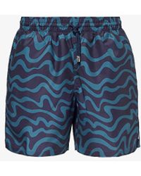 Derek Rose - Vy Maui Brand-embroidered Swim Shorts - Lyst