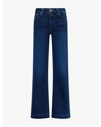 PAIGE - Leenah 32-Inch Wide-Leg Denim Jeans - Lyst