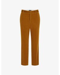 Soeur - Vianney High-rise Straight-leg Cord Stretch-cotton Trousers - Lyst