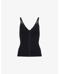 Reformation - Eloise Ribbed Cotton-Blend Top - Lyst