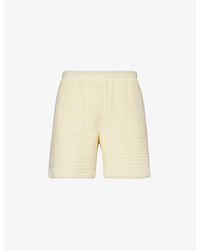 Daily Paper - Enzi Seersucker-texture Cotton Shorts X - Lyst