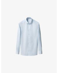 Eton - Striped Slim-Fit Cotton-Twill Shirt - Lyst