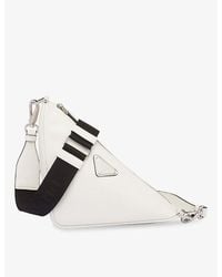 Prada - Triangle Leather Cross-Body Bag - Lyst