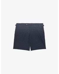 Reiss - Darli Geo-Print Swim Shorts - Lyst