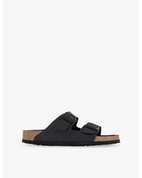 Birkenstock - Arizona Two-Strap Faux-Leather Sandals - Lyst
