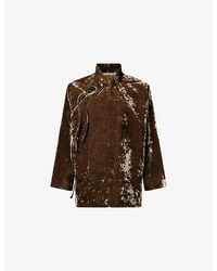 Uma Wang - Kika Front-Tie Velvet Jacket - Lyst