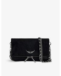 Zadig & Voltaire - Rock Nano Leather Clutch Bag - Lyst