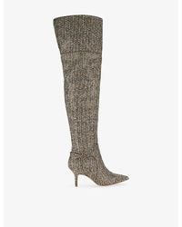 Kurt Geiger - Mayfair Heeled Over-The-Knee Boots - Lyst