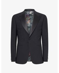 Ted Baker X The Gentleman - Ted Baker X The Gentlemen Slim-Fit Single-Breasted Wool-Blend Blazer - Lyst