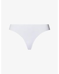 Hanro - Invisible Mid-Rise Stretch-Cotton Thong - Lyst