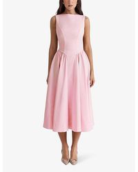 black dress bachelorette party KUSAI Halter Neck Satin A Line Bridal & Wedding Debutante Dress Off White / 4 USA