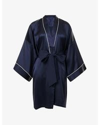Olivia Von Halle - Mimi Silk Dressing Gown - Lyst